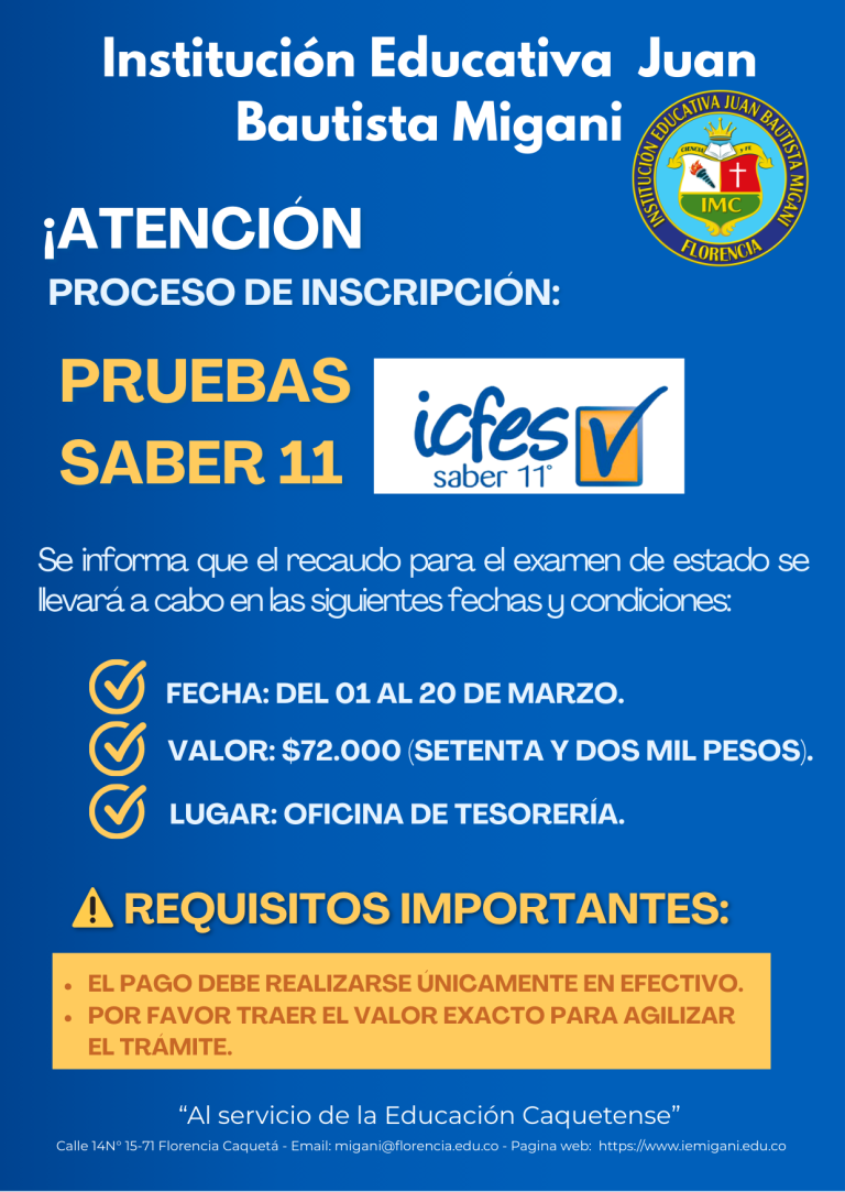 Anuncio de Vacante Profesionista Simple Azul y Amarillo